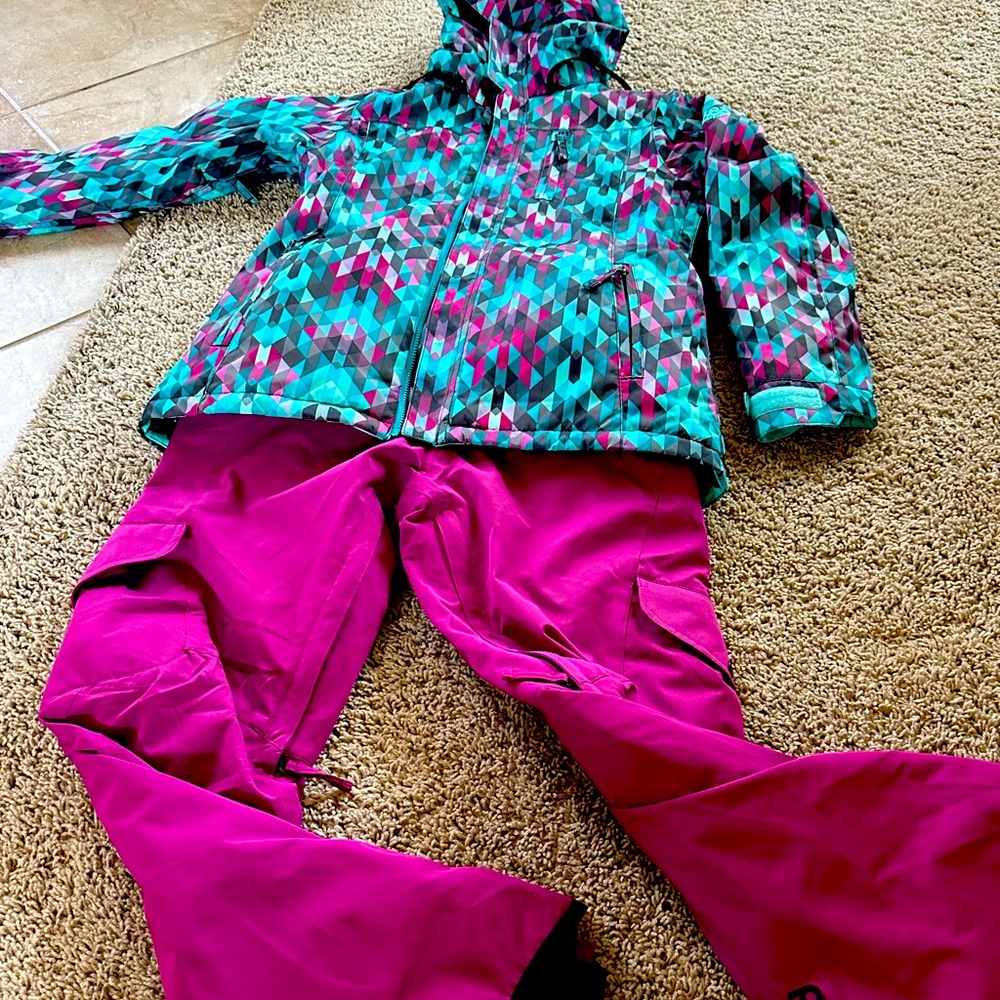 Ski clothes, ski jacket, ski pants & under shirt (thermal)